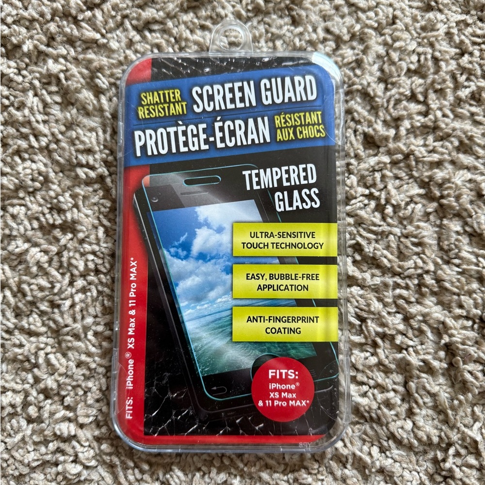 Tempered Glass Screen Protector for iPhone XS Max & 11 Pro Max - Black